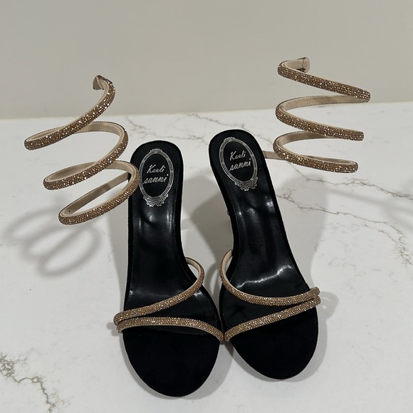 Snake gemstone wrap sandals new size 8.5 - Picture 7 of 10